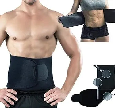 Slimming Taping Hot Shaper Sweat Slim Belt Fat Cutter & Fat Burner Hot Shaper Hot Belt Free Size for Men & Women