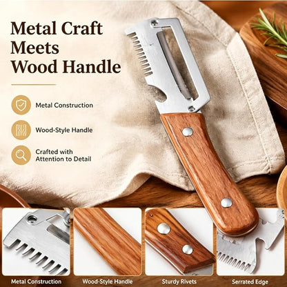 3-in-1 Stainless Steel Vegetable Peeler | Slicer & Bottle Opener