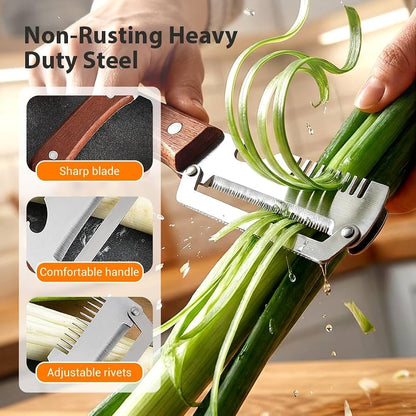 3-in-1 Stainless Steel Vegetable Peeler | Slicer & Bottle Opener