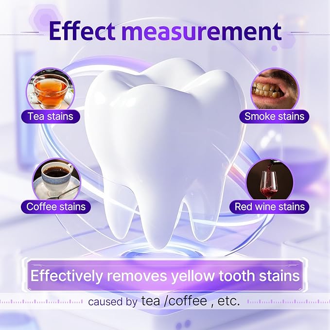 Aarav Purple Whitening for Teeth Toothpaste: Fluoride Free, Color Neutralizing Formula with Lysozyme & Prebiotics to Whiten Teeth, Strengthen Enamel & Deep Clean, 1 Pack, 3.52 oz