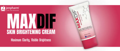 Jenpharm - Maxdif Skin Brightening Cream With Vitamin C & Niacinamide - 40gm